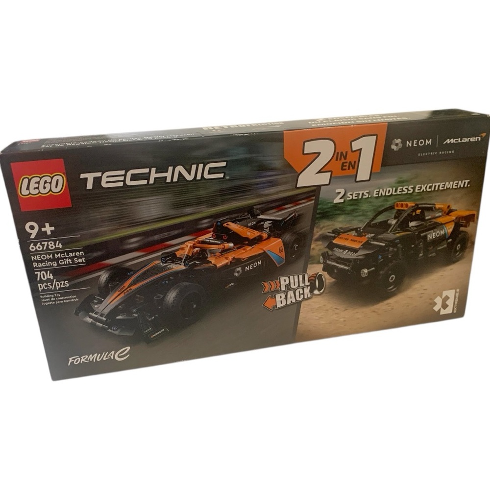 NIB LEGO 66784 Technic NEOM McLaren Pull Back Racing Gift Set Toy Collectible